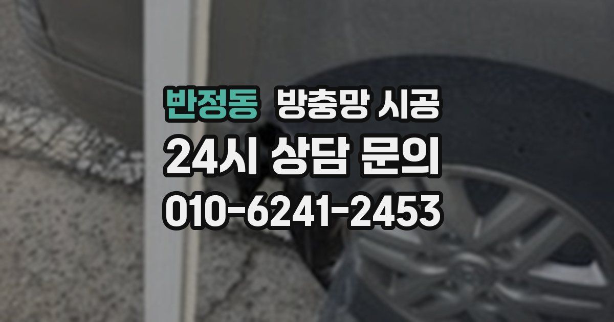 반정동 방충망 시공
