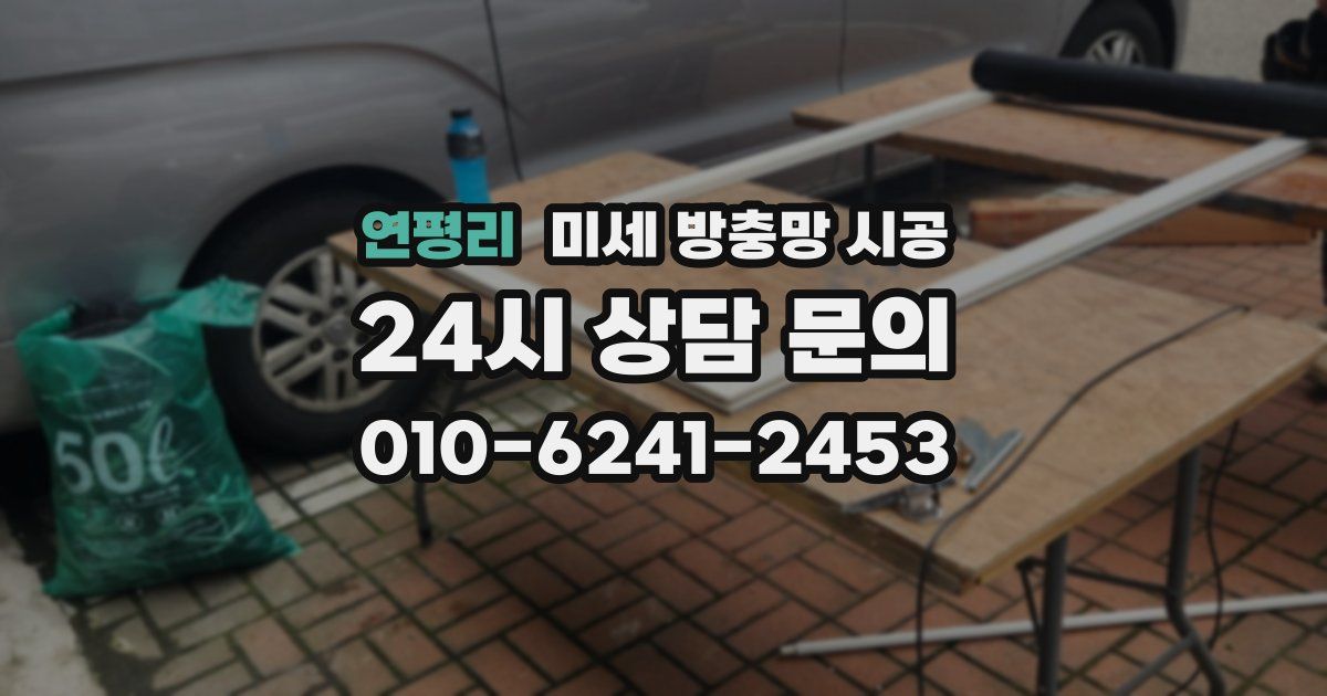 연평리 미세 방충망 시공