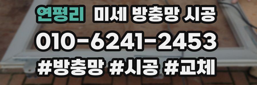 연평리 미세 방충망 시공