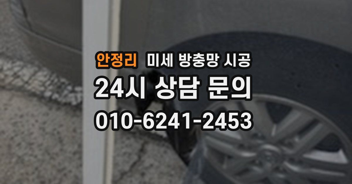 안정리 미세 방충망 시공