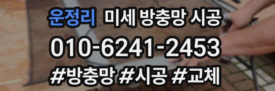 운정리 미세 방충망 시공