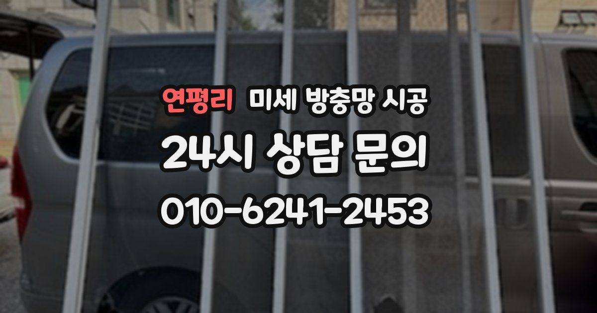연평리 미세 방충망 시공