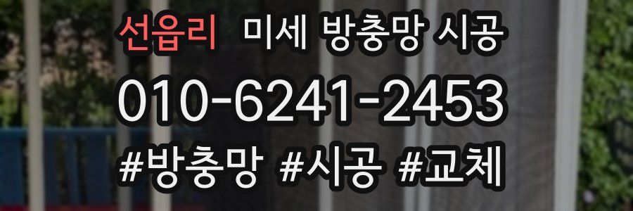 선읍리 미세 방충망 시공