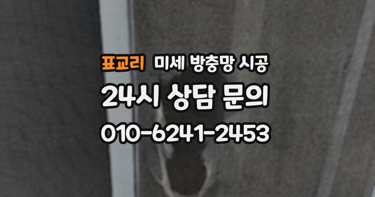 표교리 미세 방충망 시공