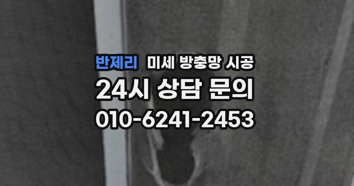 반제리 미세 방충망 시공