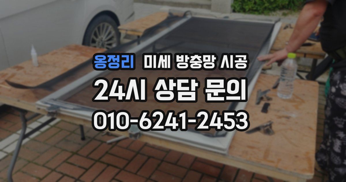 옹정리 미세 방충망 시공