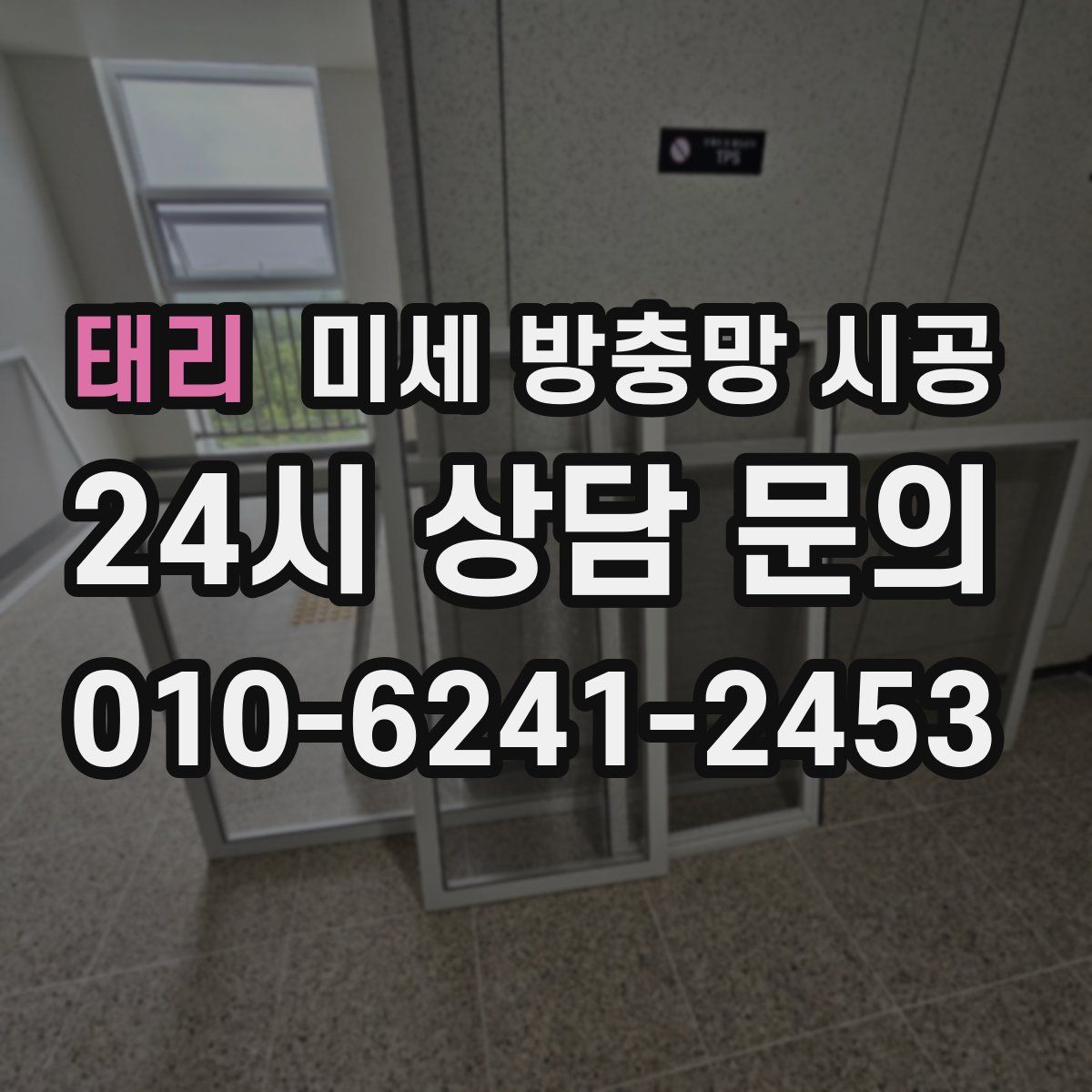 태리 미세 방충망 시공