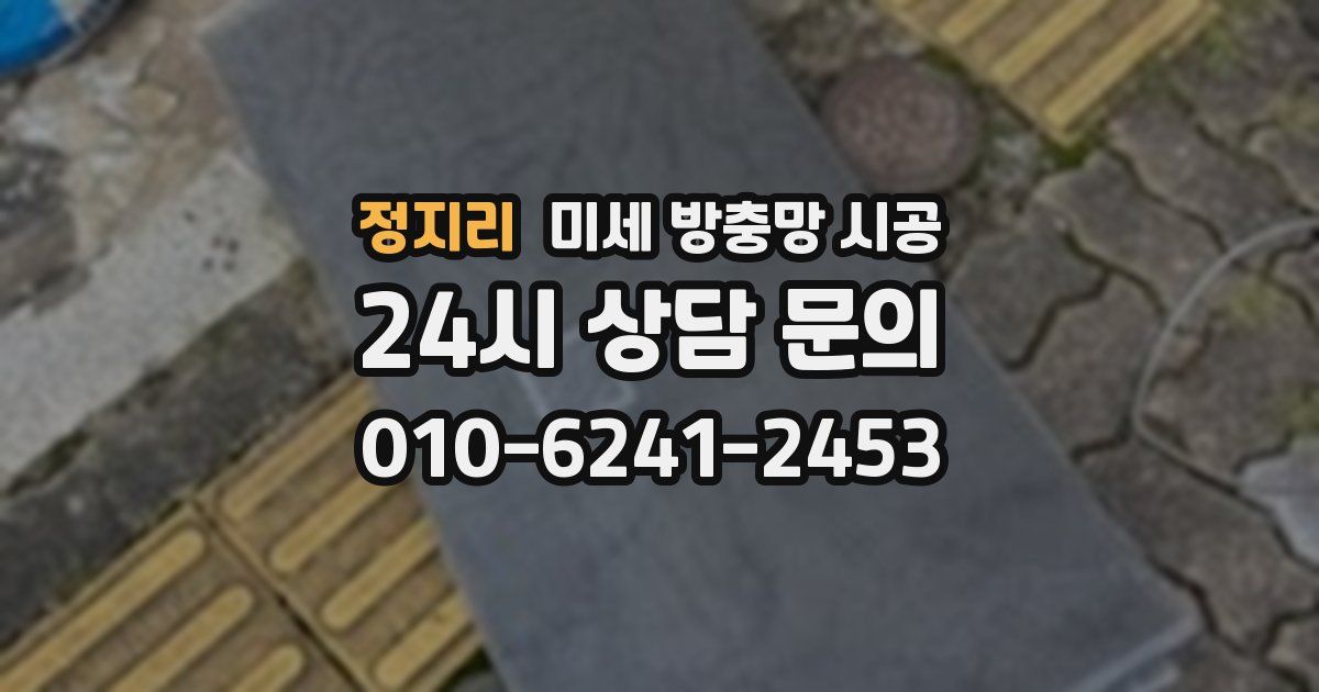 정지리 미세 방충망 시공