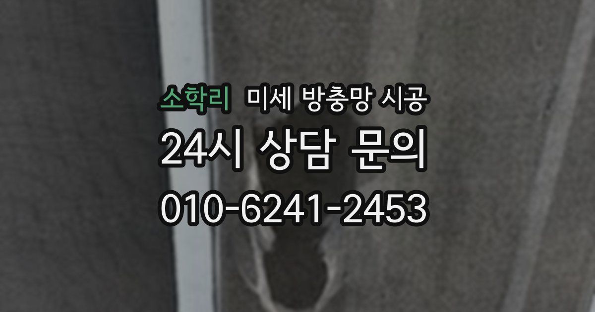 소학리 미세 방충망 시공