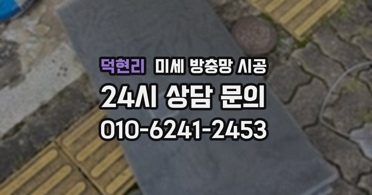 덕현리 미세 방충망 시공