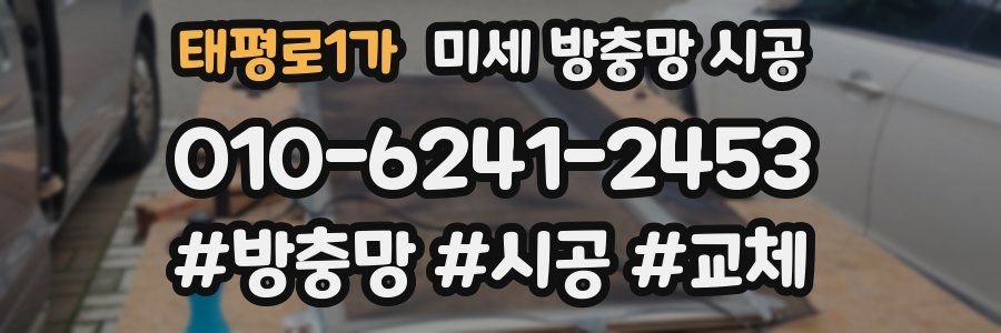 태평로1가 미세 방충망 시공