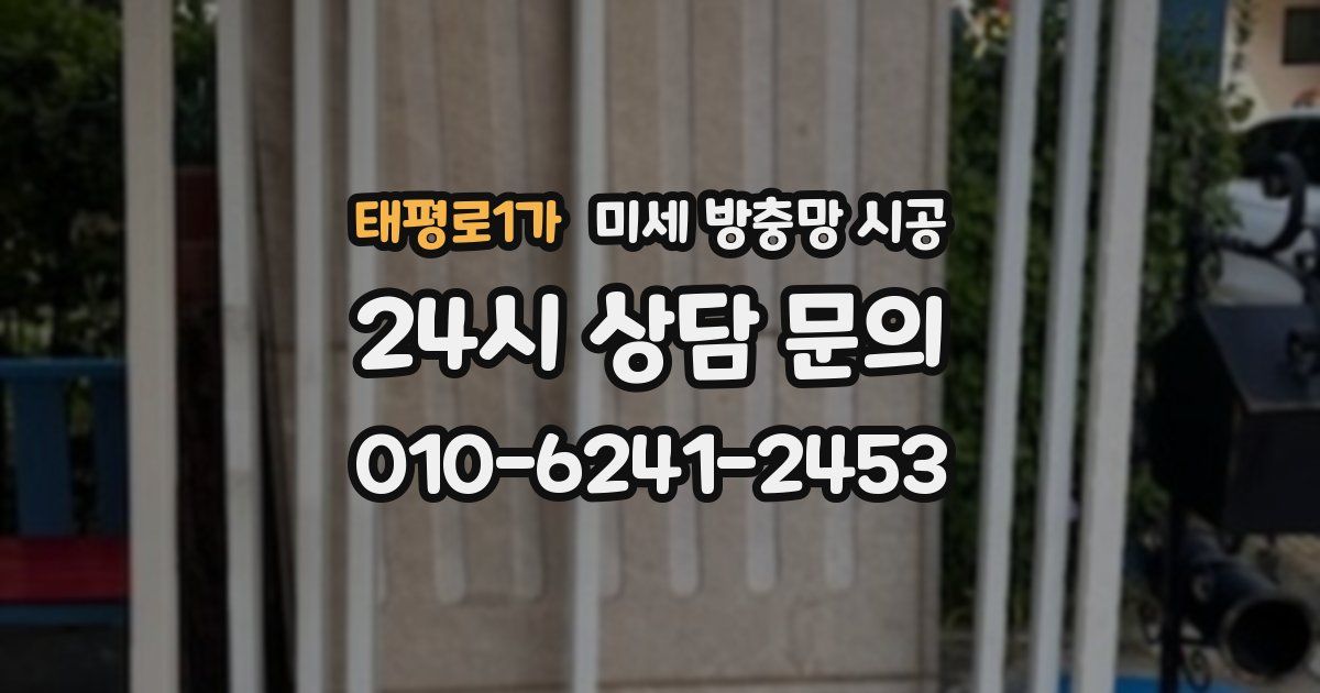 태평로1가 미세 방충망 시공