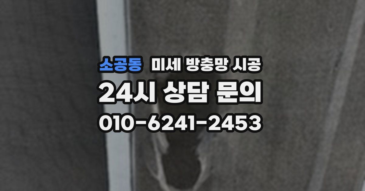 소공동 미세 방충망 시공