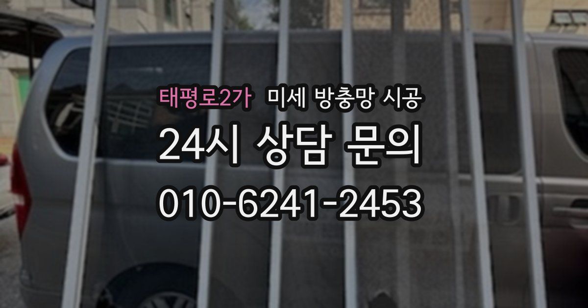 태평로2가 미세 방충망 시공