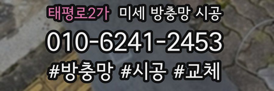 태평로2가 미세 방충망 시공