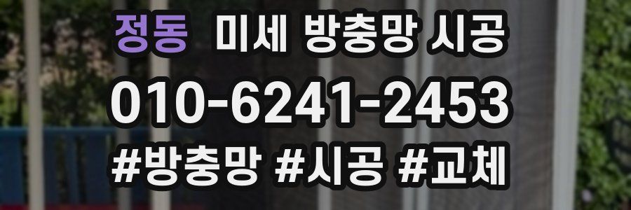 정동 미세 방충망 시공
