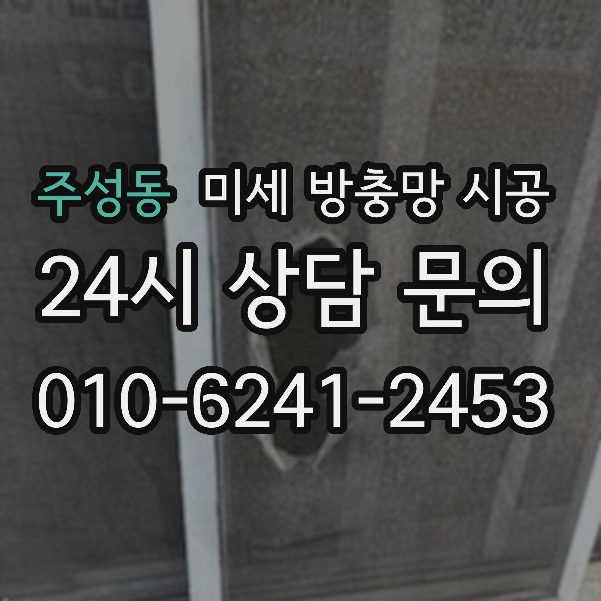 주성동 미세 방충망 시공