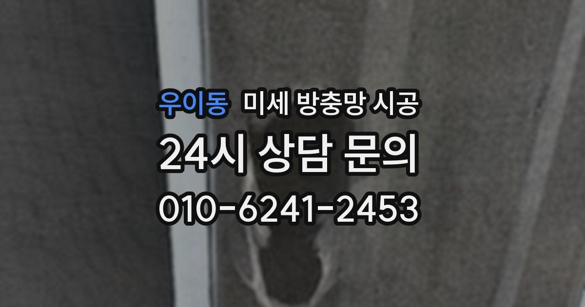 우이동 미세 방충망 시공