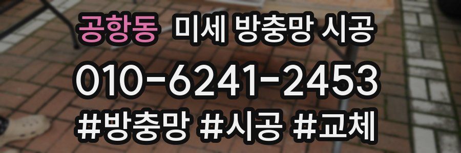 공항동 미세 방충망 시공