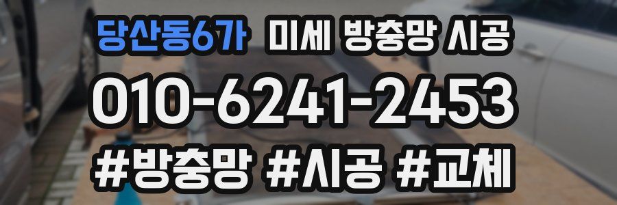당산동6가 미세 방충망 시공