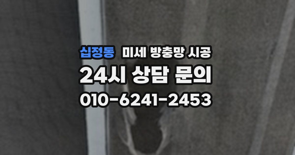 십정동 미세 방충망 시공