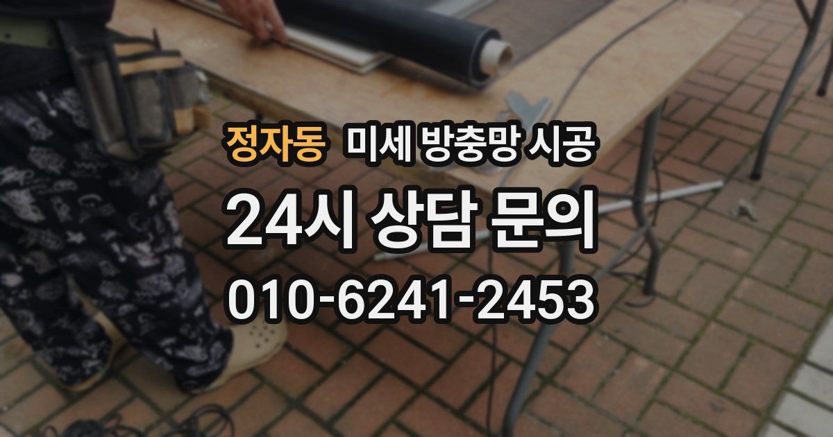 정자동 미세 방충망 시공