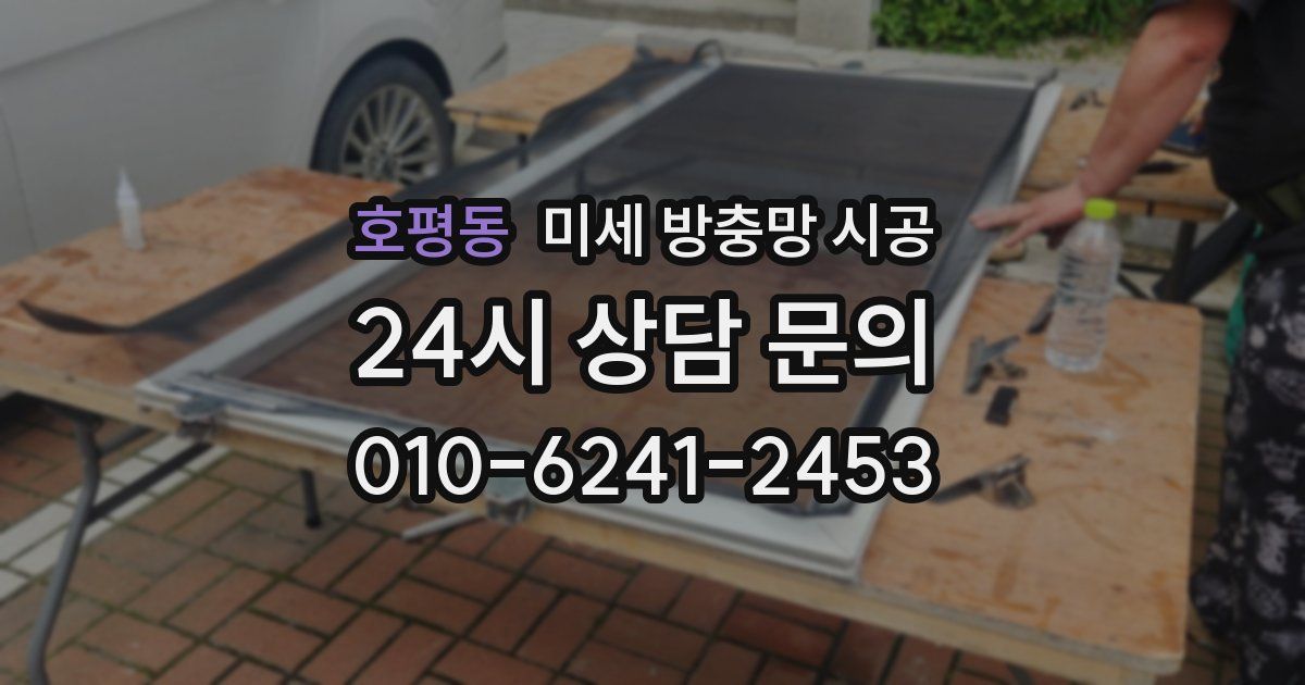 호평동 미세 방충망 시공