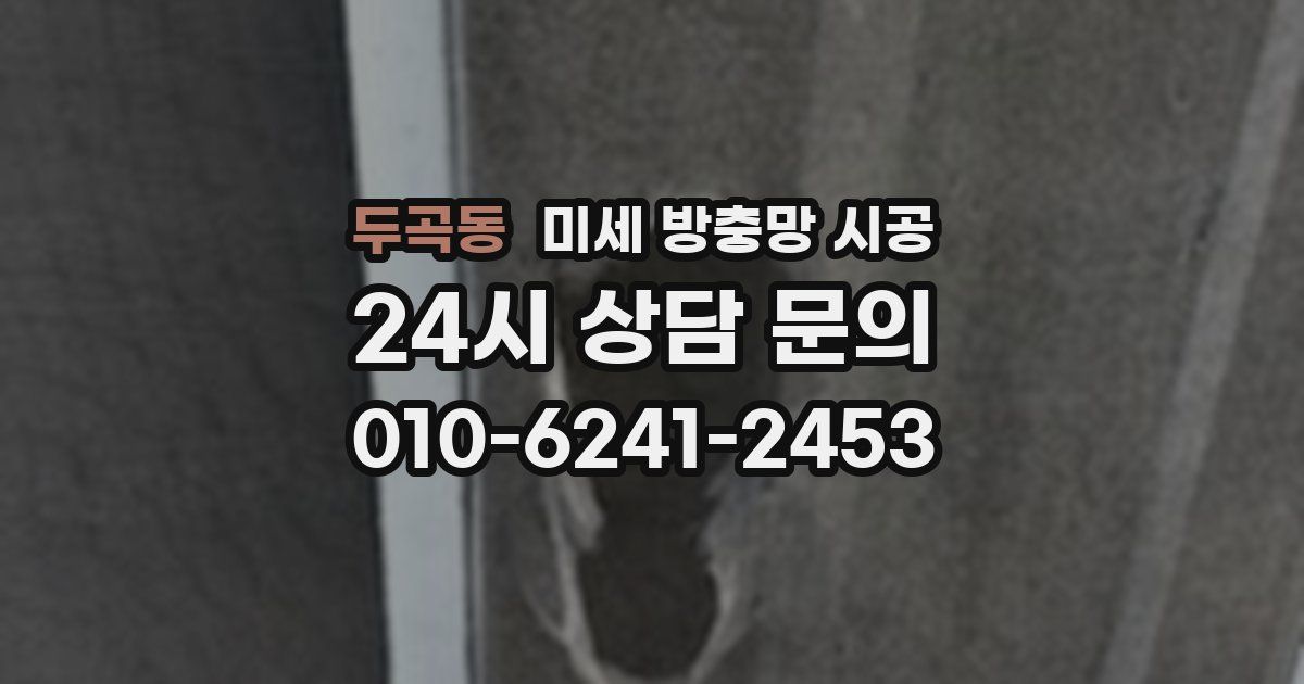 두곡동 미세 방충망 시공
