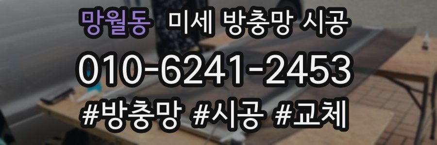 망월동 미세 방충망 시공