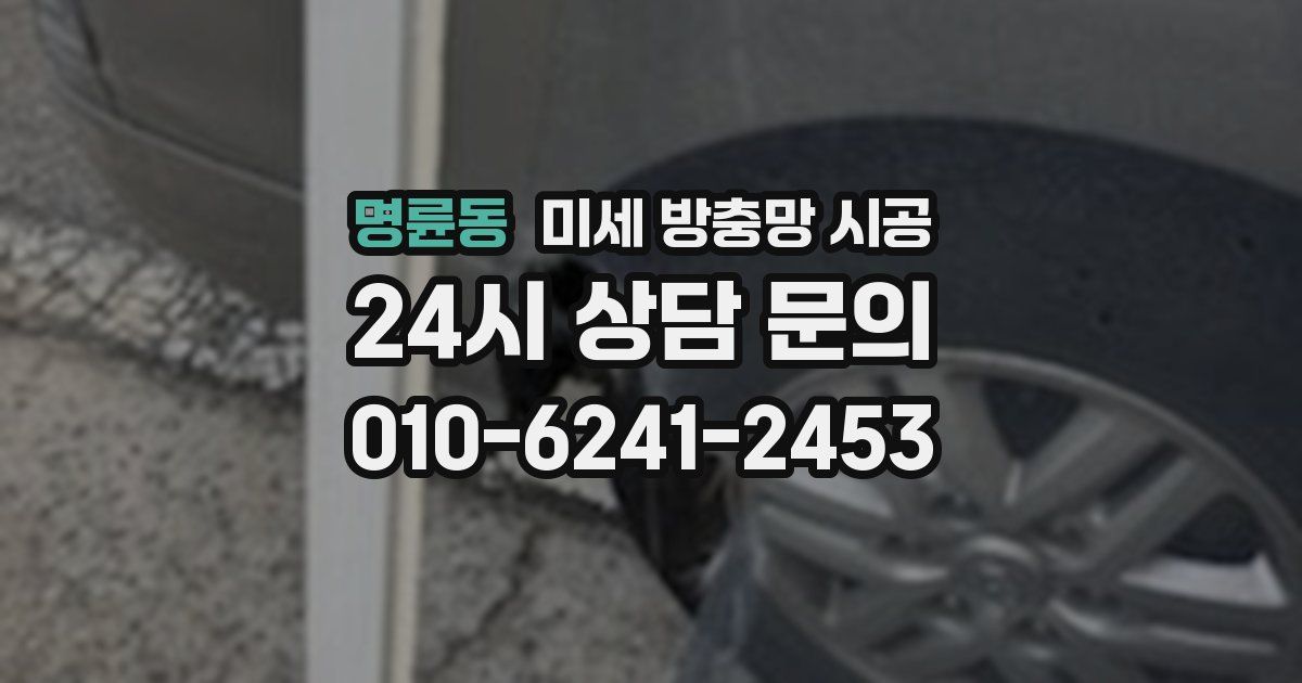 명륜동 미세 방충망 시공