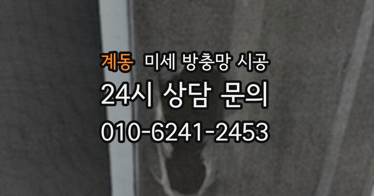 계동 미세 방충망 시공