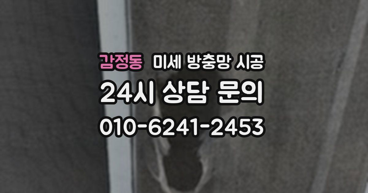 감정동 미세 방충망 시공