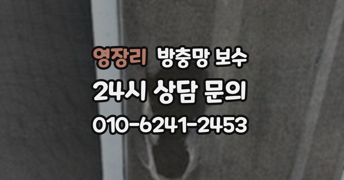 영장리 방충망 보수