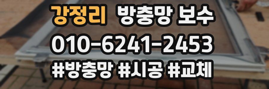 강정리 방충망 보수