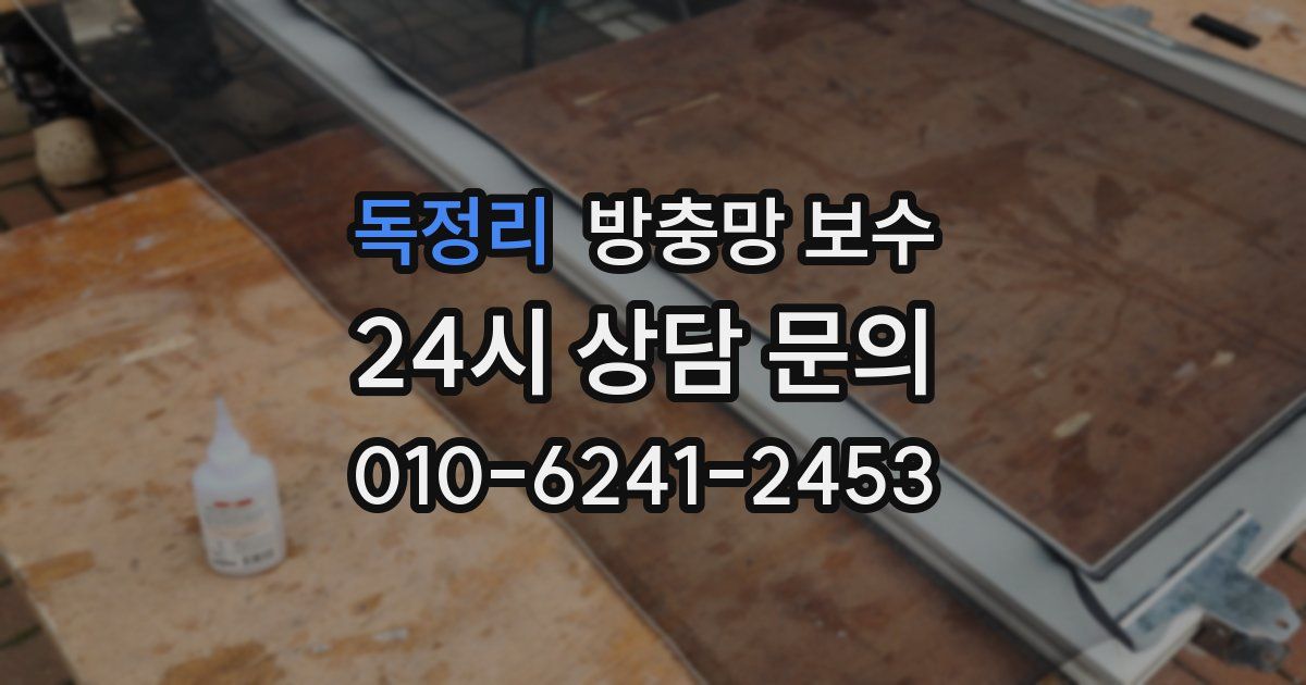 독정리 방충망 보수