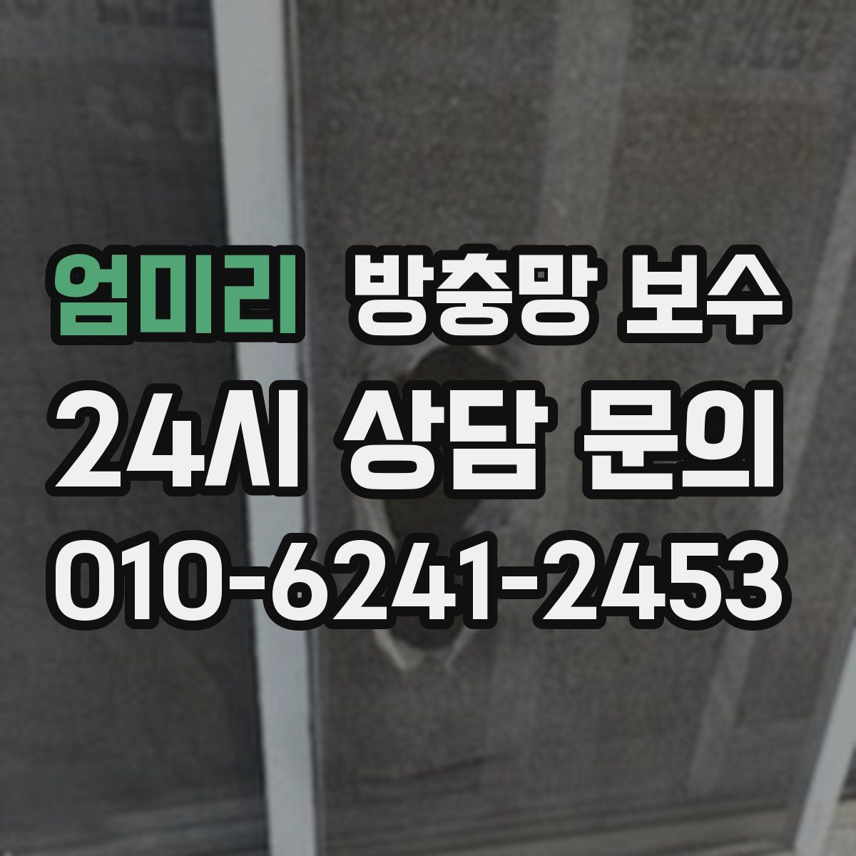 엄미리 방충망 보수