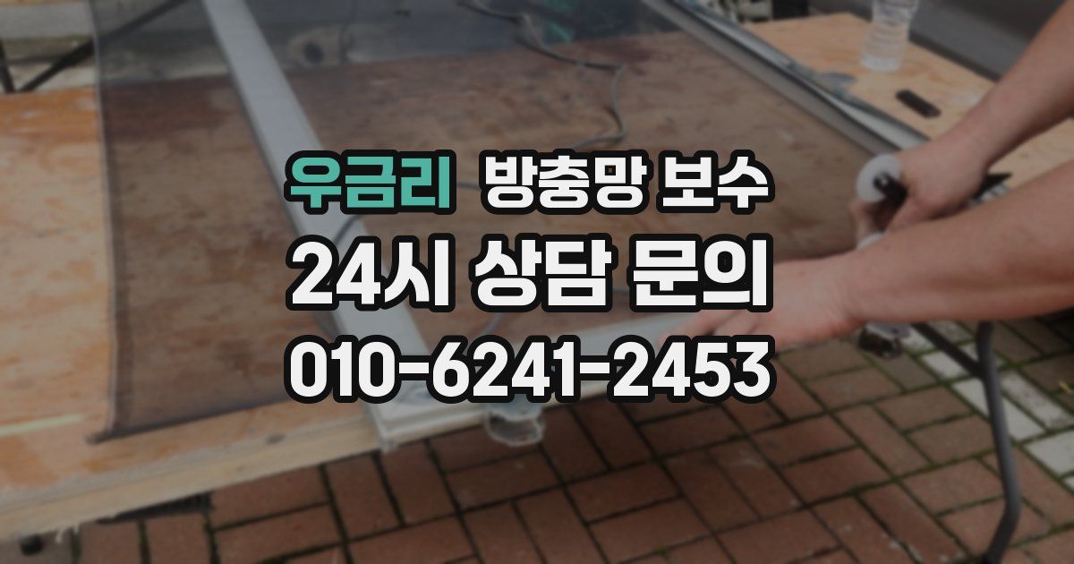 우금리 방충망 보수