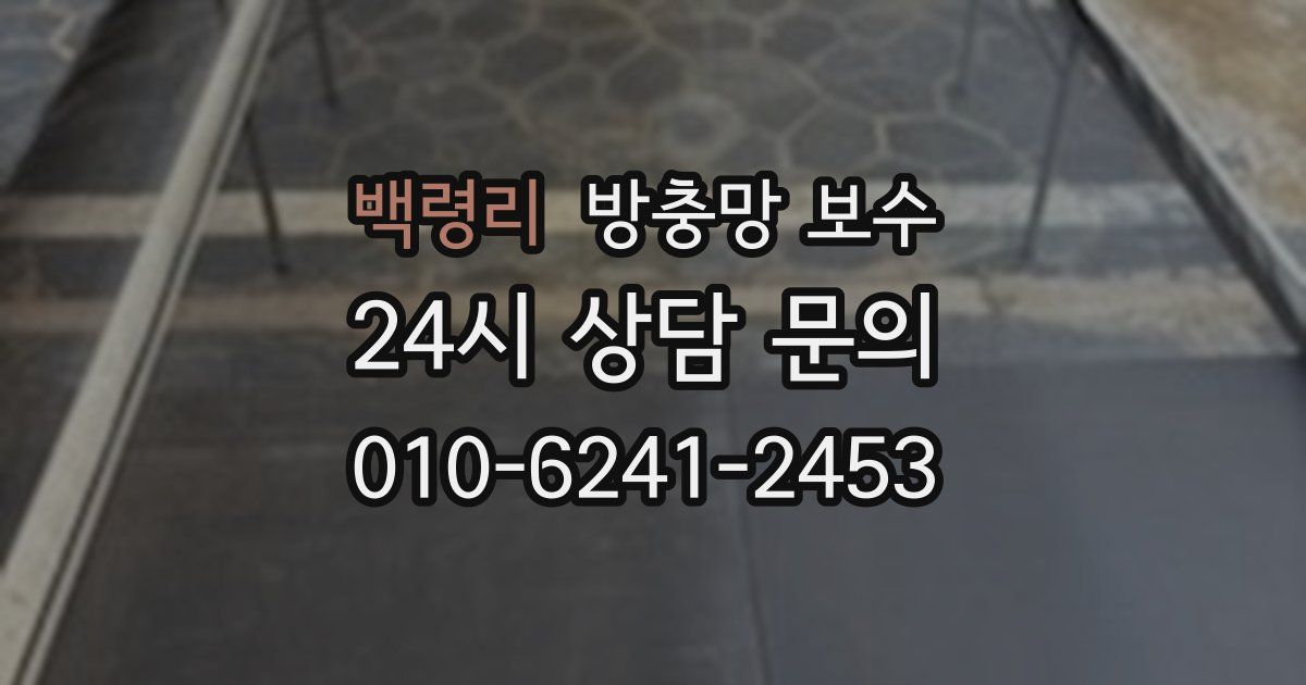 백령리 방충망 보수