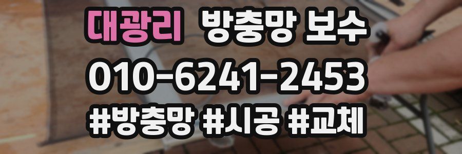대광리 방충망 보수