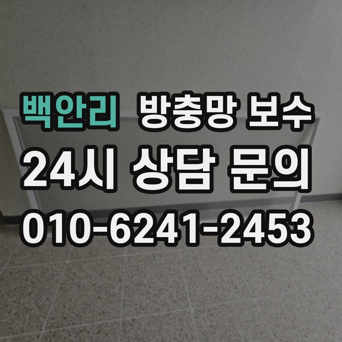 백안리 방충망 보수