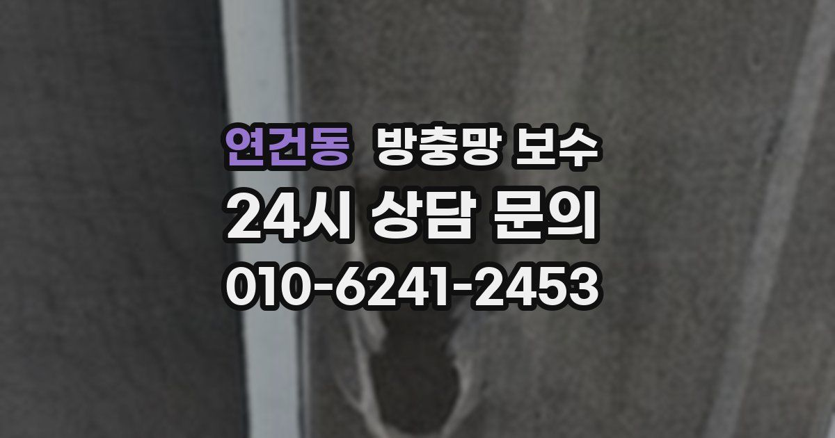 연건동 방충망 보수