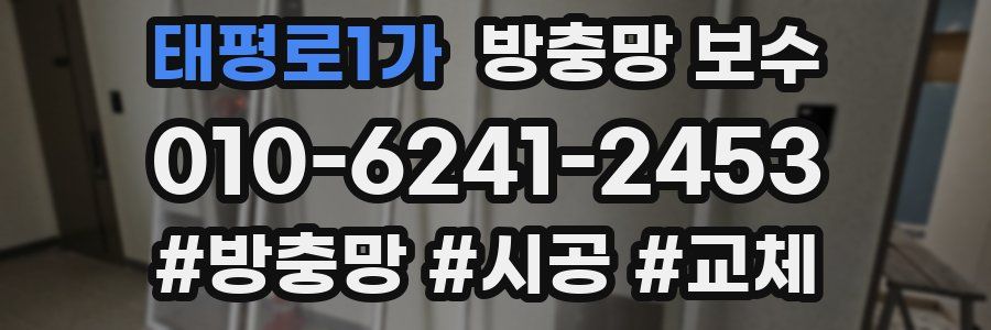 태평로1가 방충망 보수