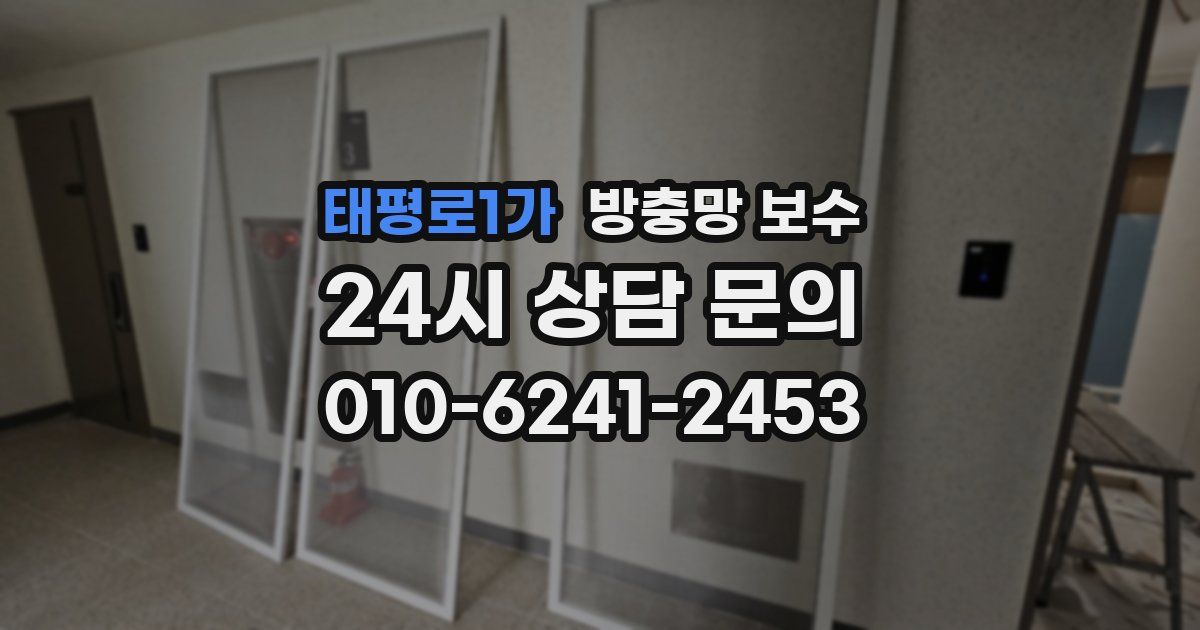 태평로1가 방충망 보수
