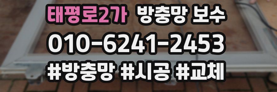 태평로2가 방충망 보수
