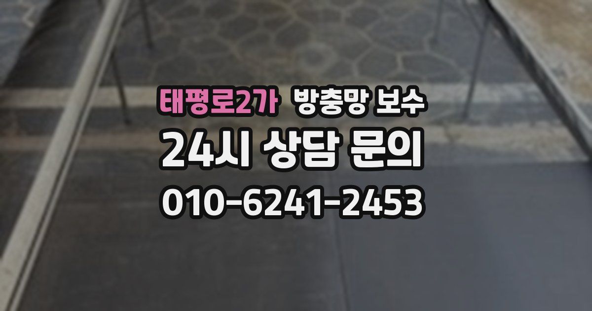 태평로2가 방충망 보수