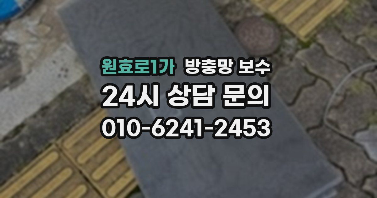 원효로1가 방충망 보수