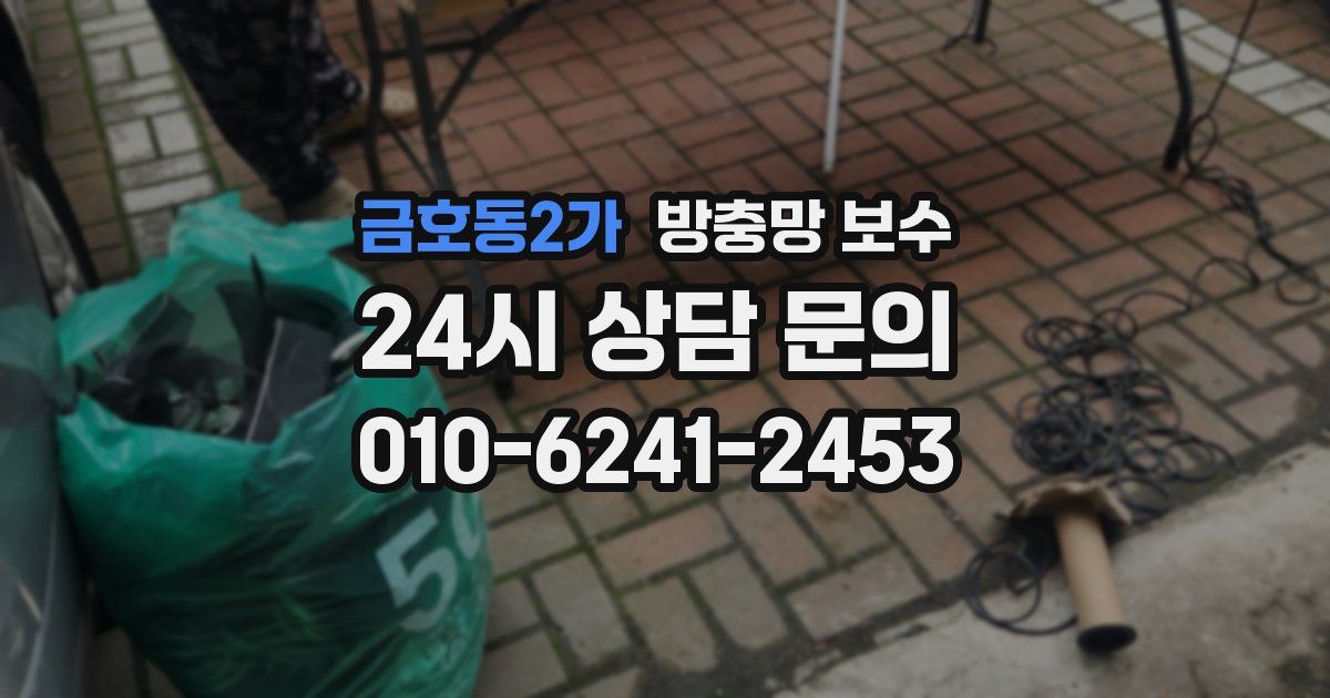 금호동2가 방충망 보수