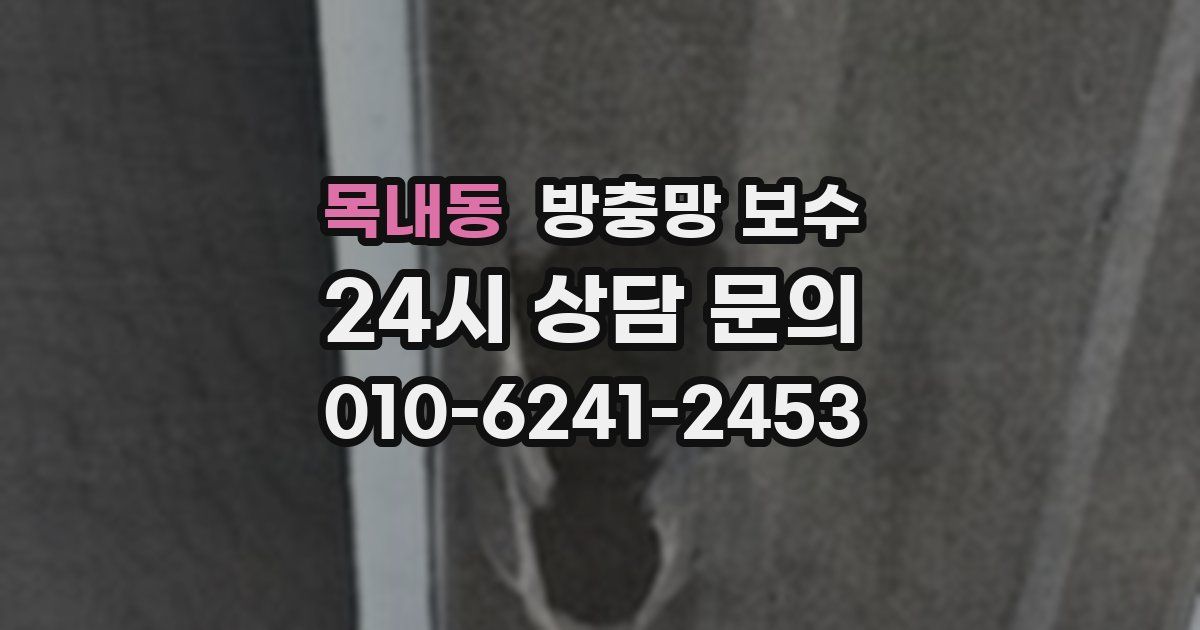 목내동 방충망 보수