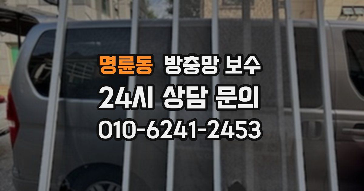 명륜동 방충망 보수
