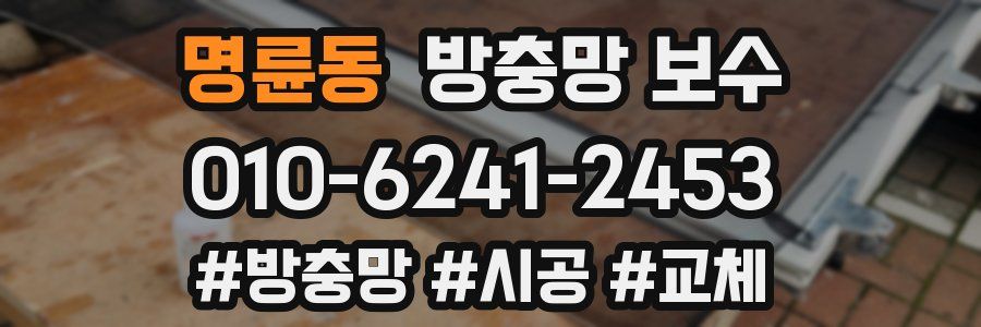 명륜동 방충망 보수